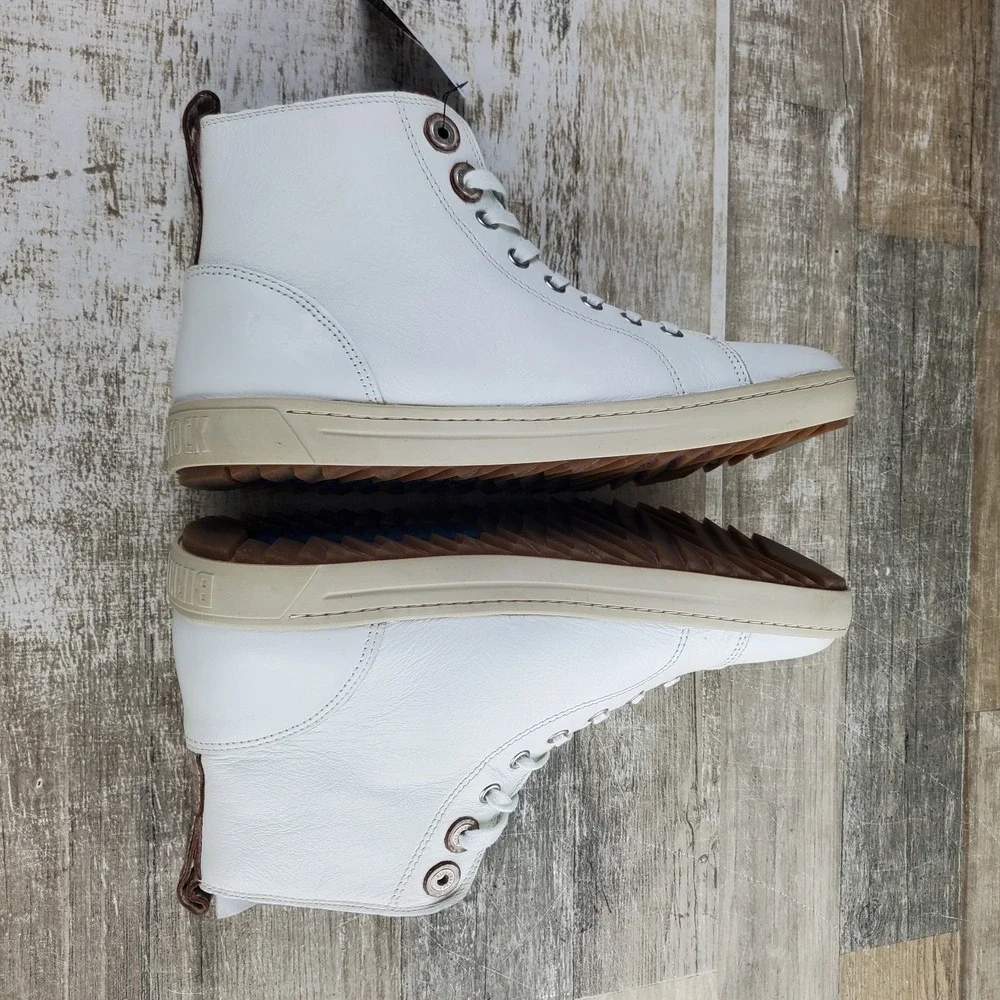 Birkenstock Bartlett Womens Shoes Sz 10 - 10.5 White Leather High Top Sneakers